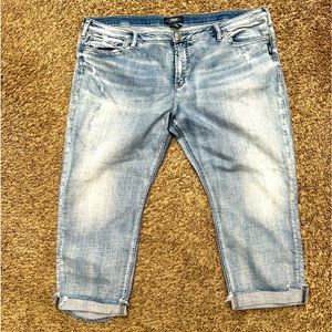 Silver LOOSE Boyfriend Jeans